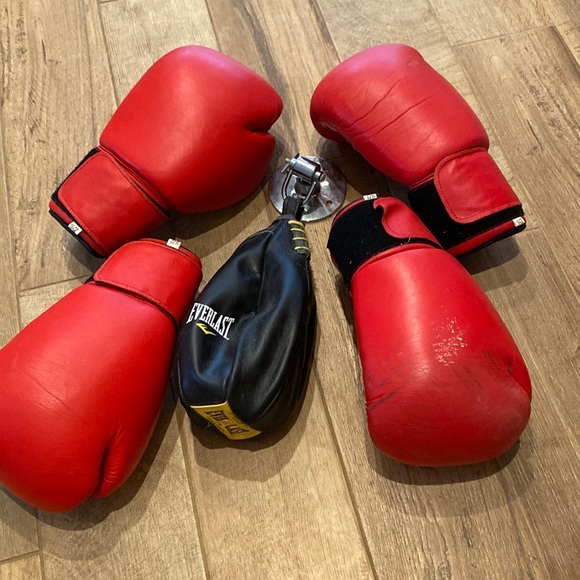 Everlast Other Everlast Speed Bag With Boxing Gloves Poshmark
